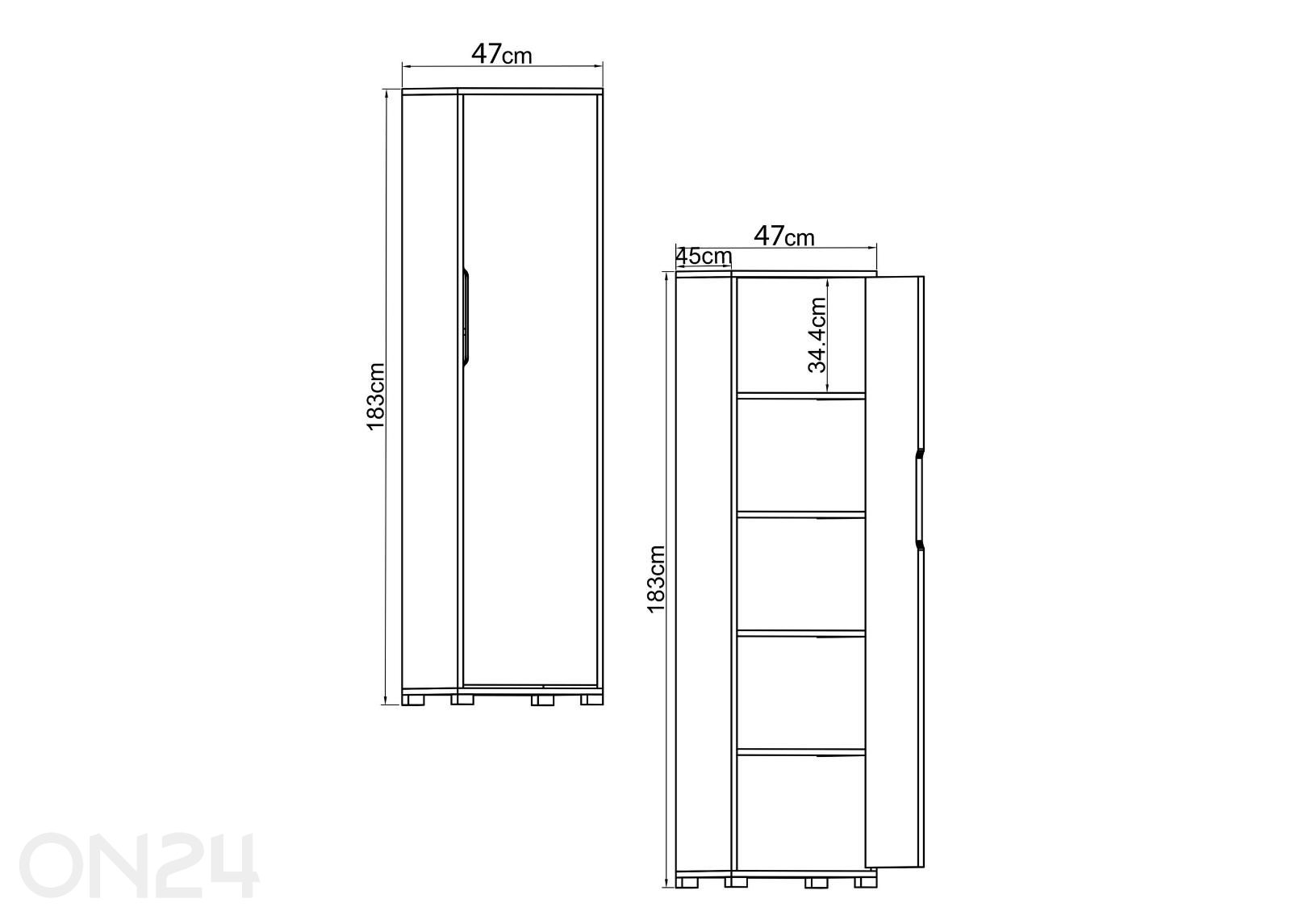Шкаф Flora увеличить размеры