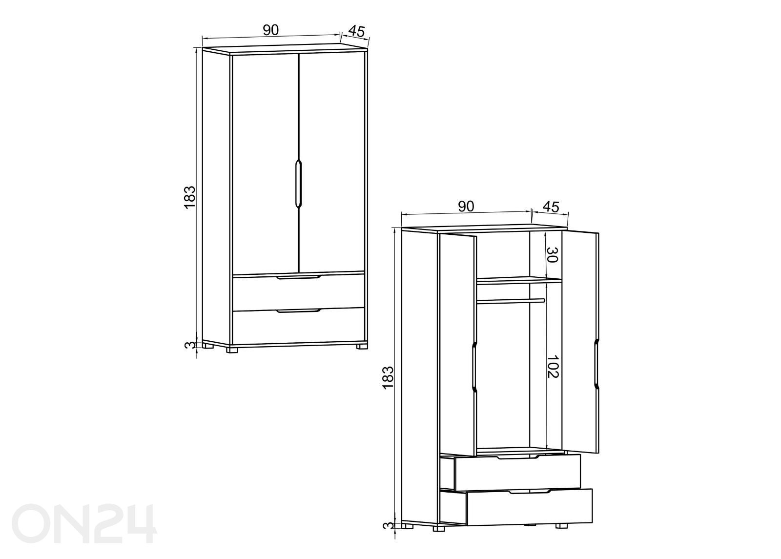 Шкаф Flora увеличить размеры