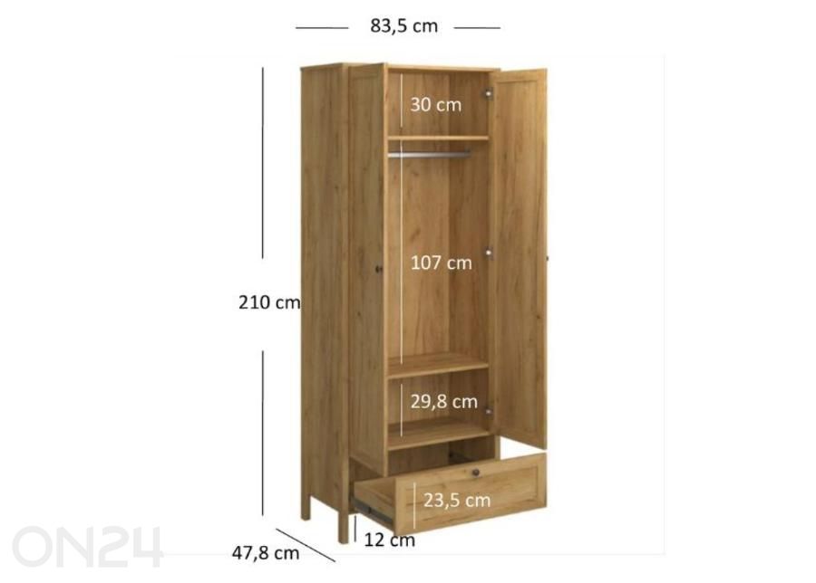Шкаф Klark 83,5 см увеличить размеры