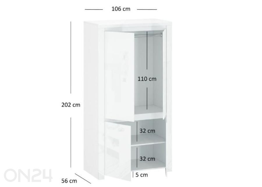 Шкаф Lingo 106 см увеличить размеры