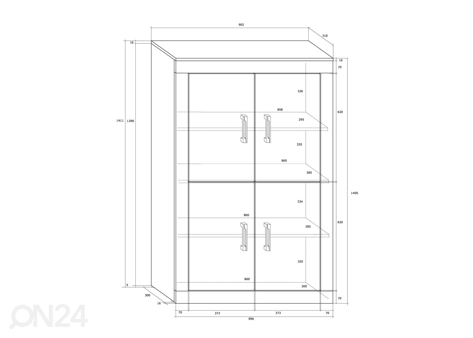 Шкаф Skibbereen 90 cm увеличить размеры