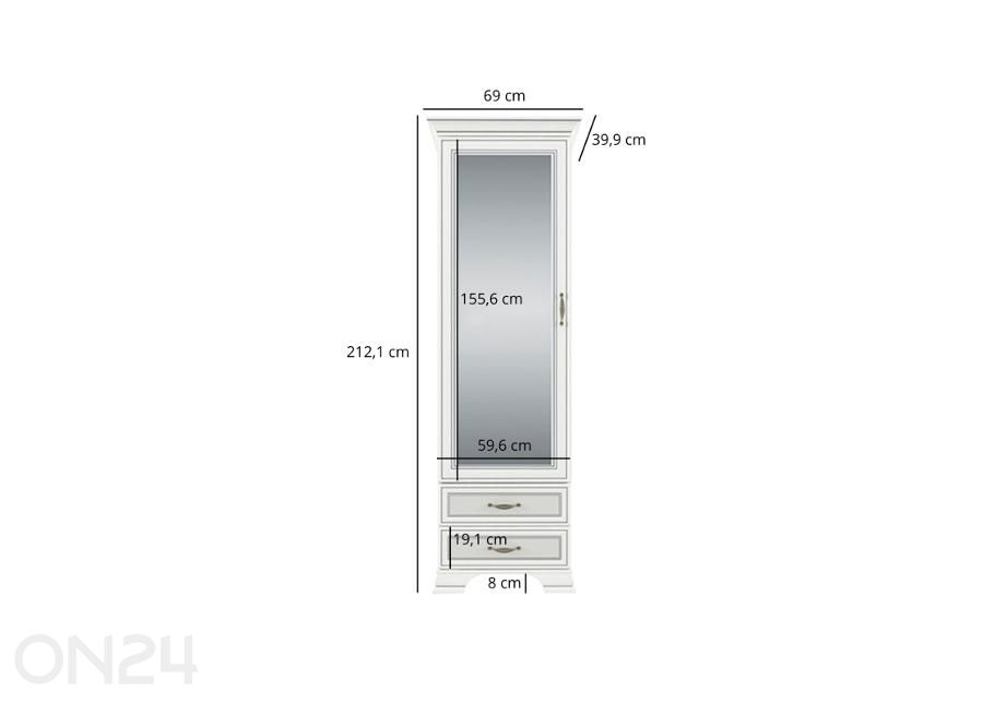 Шкаф Tiffany II увеличить размеры