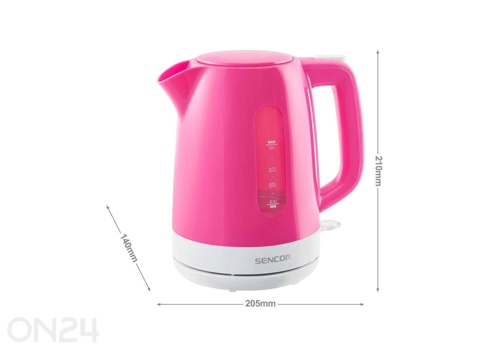 Электрический чайник Sencor 1 L SWK1028RS, розовый увеличить размеры