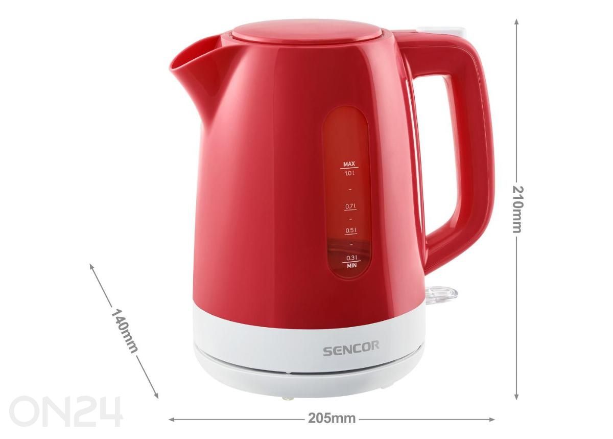 Электрический чайник Sencor SWK1024RD, 1 л, красный увеличить размеры
