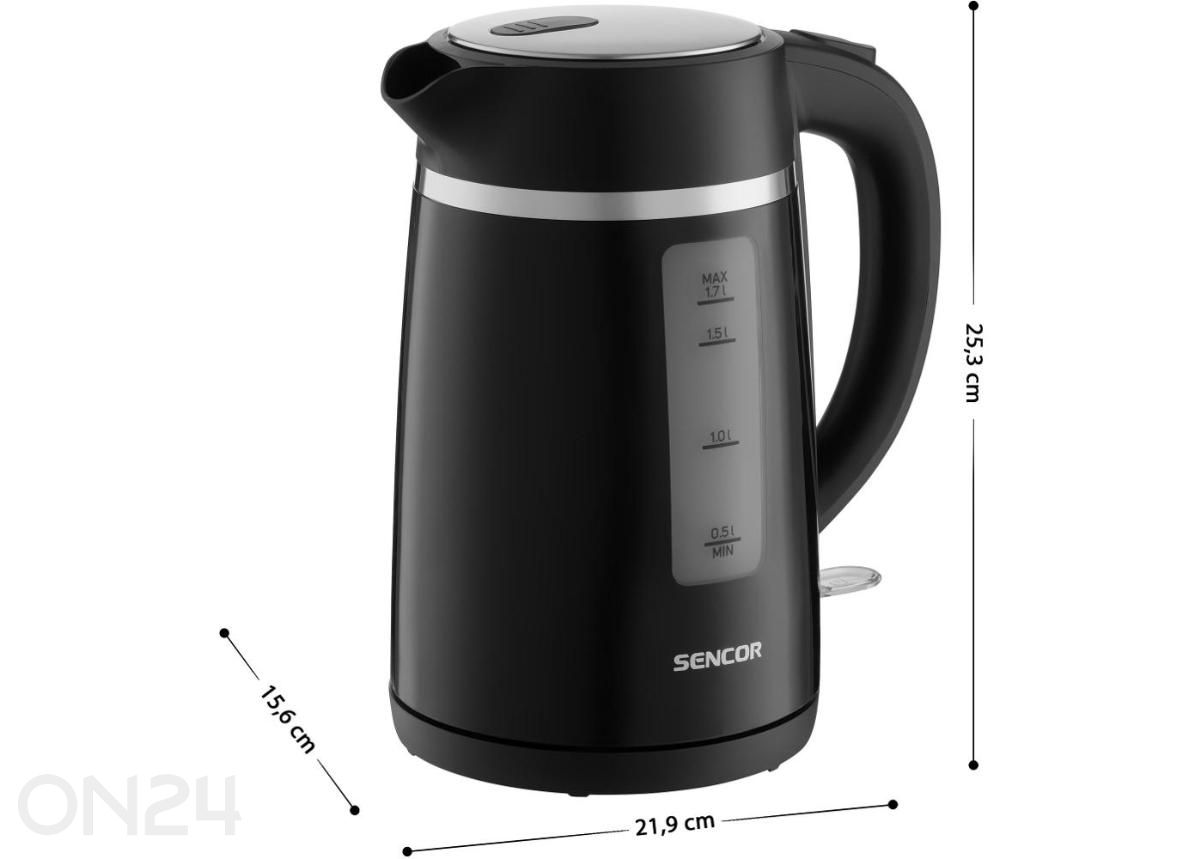 Электрический чайник Sencor SWK2710BK, 1,7 л, чёрный увеличить размеры