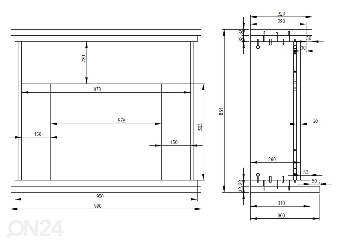 Электрокамин Aflamo Lagos LED 60 3D увеличить размеры