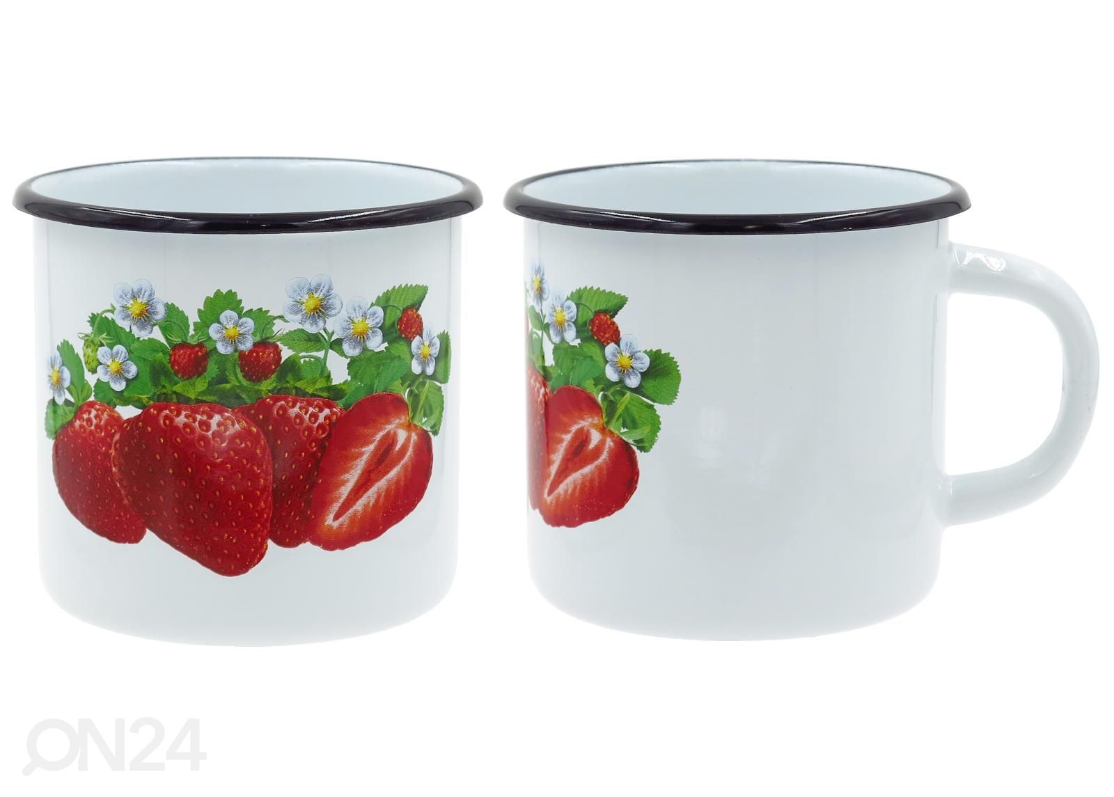 Эмалированная кружка Клубника 1 л увеличить