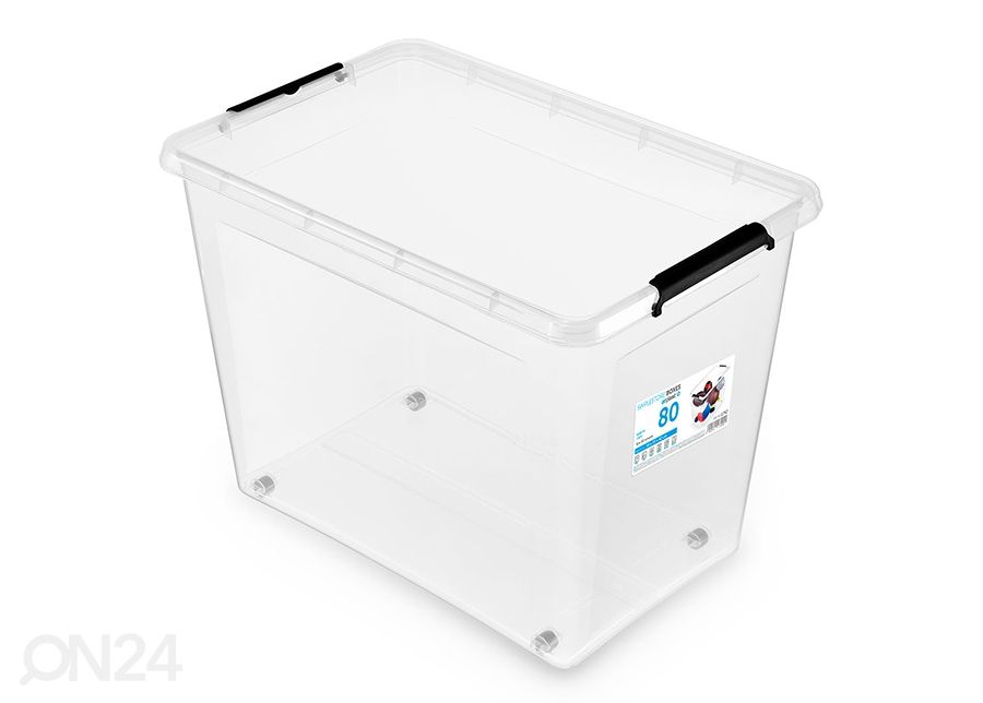 Ящик для хранения на колесиках SimpleStore, 80 л, 58x39x42 см увеличить