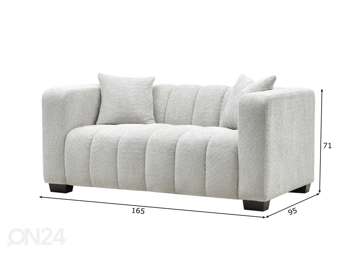 2-местный диван увеличить размеры