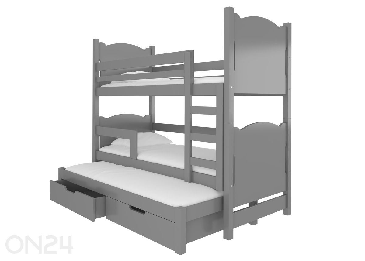 3-местная двухъярусная кровать Lena 75x180 cm увеличить