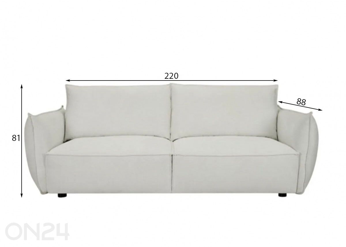 3-местный диван Oslo увеличить размеры