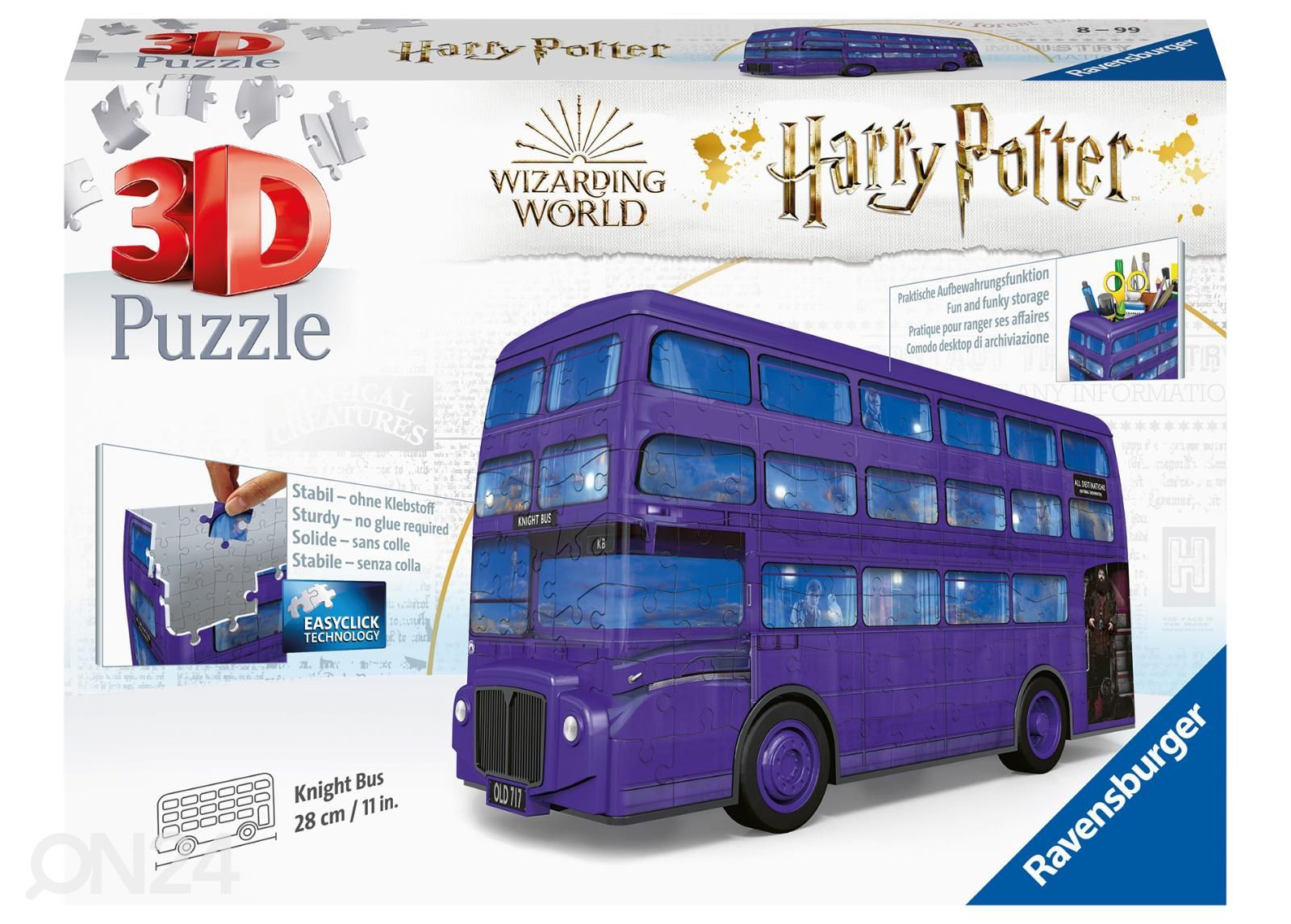 3D пазл стакан для карандашей 162 шт Harry Potter автобус Ravensburger увеличить