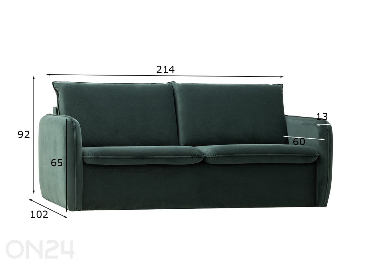 Atto Collection диван-кровать Pamela 3LK увеличить размеры