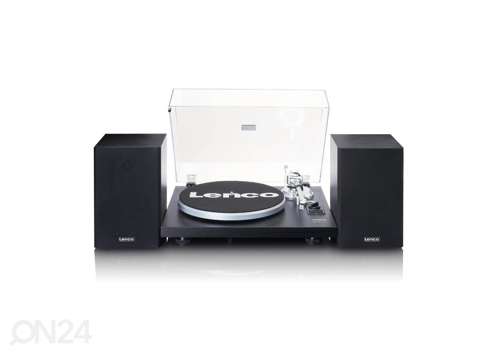 Hi-Fi виниловый проигрыватель с внешними динамиками Lenco LS500BK, черный увеличить