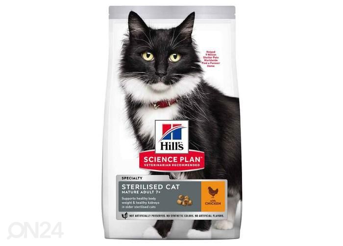 Hill's Science Plan Sterilized Mature корм для кошек с курицей 1,5 кг увеличить