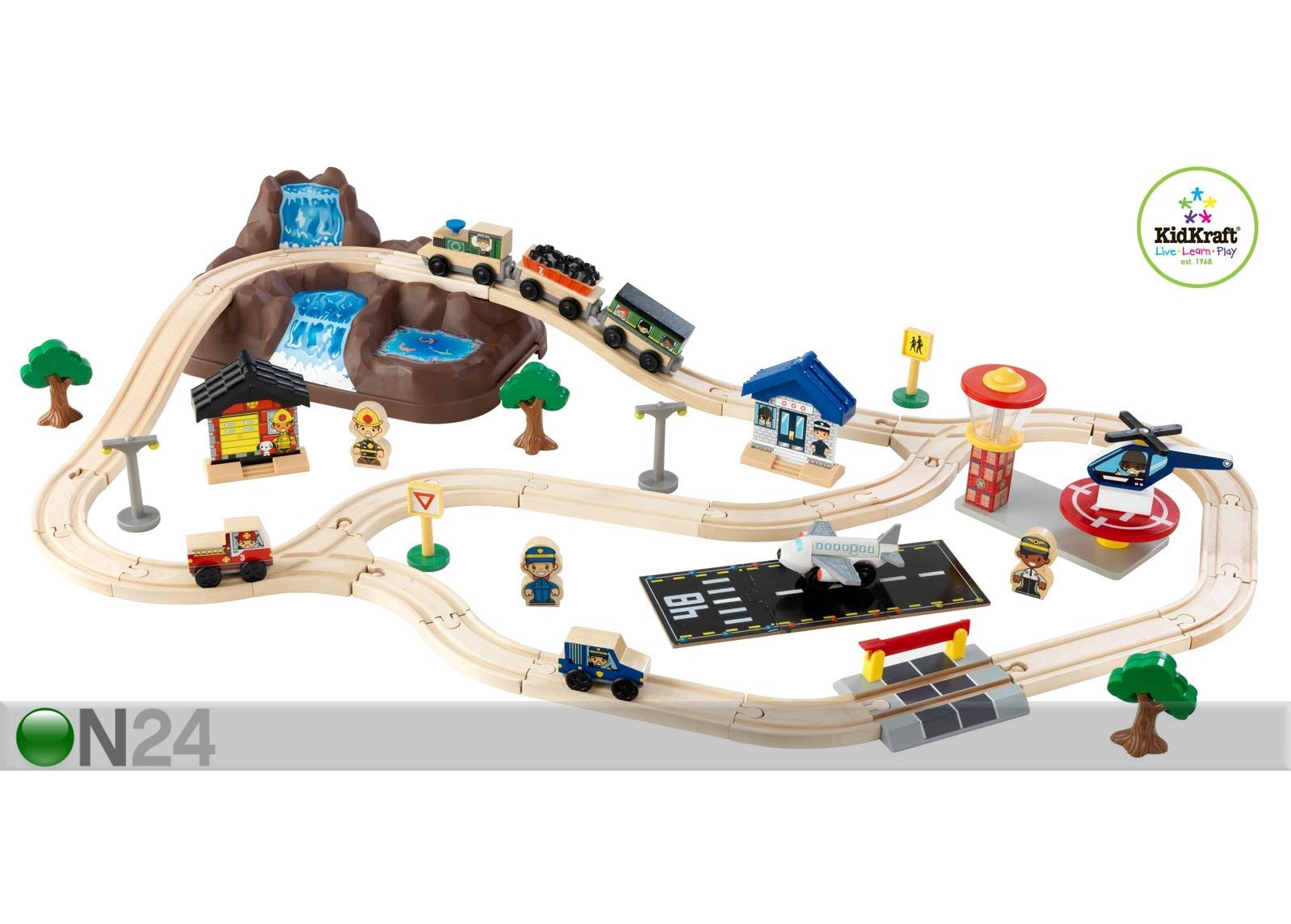 KidKraft железнодорожная игра в коробке увеличить