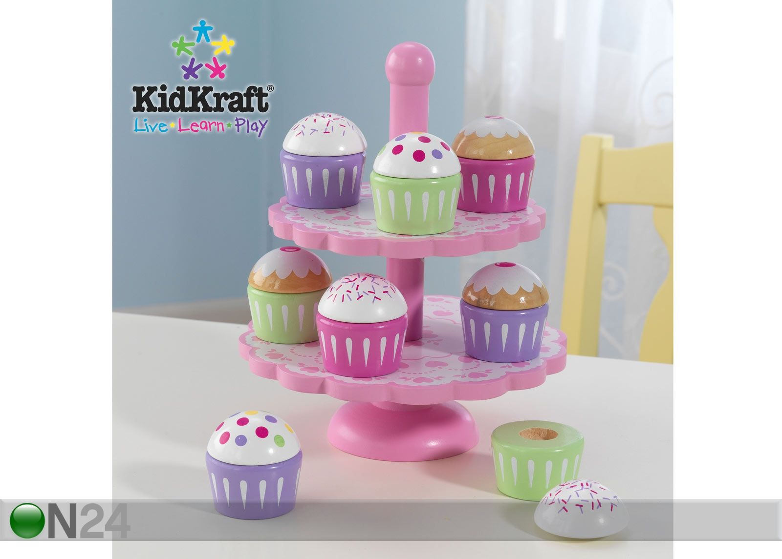 KidKraft комплект пирожных с подставкой увеличить
