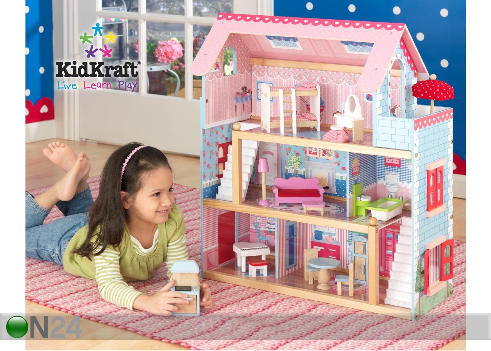 KidKraft маленький кукольный домик увеличить