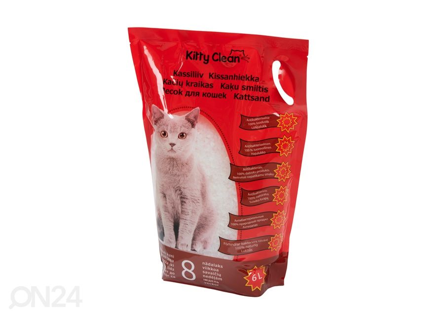 Kitty Clean наполнитель для кошачьих туалетов кремниевые кристаллы 6 л увеличить