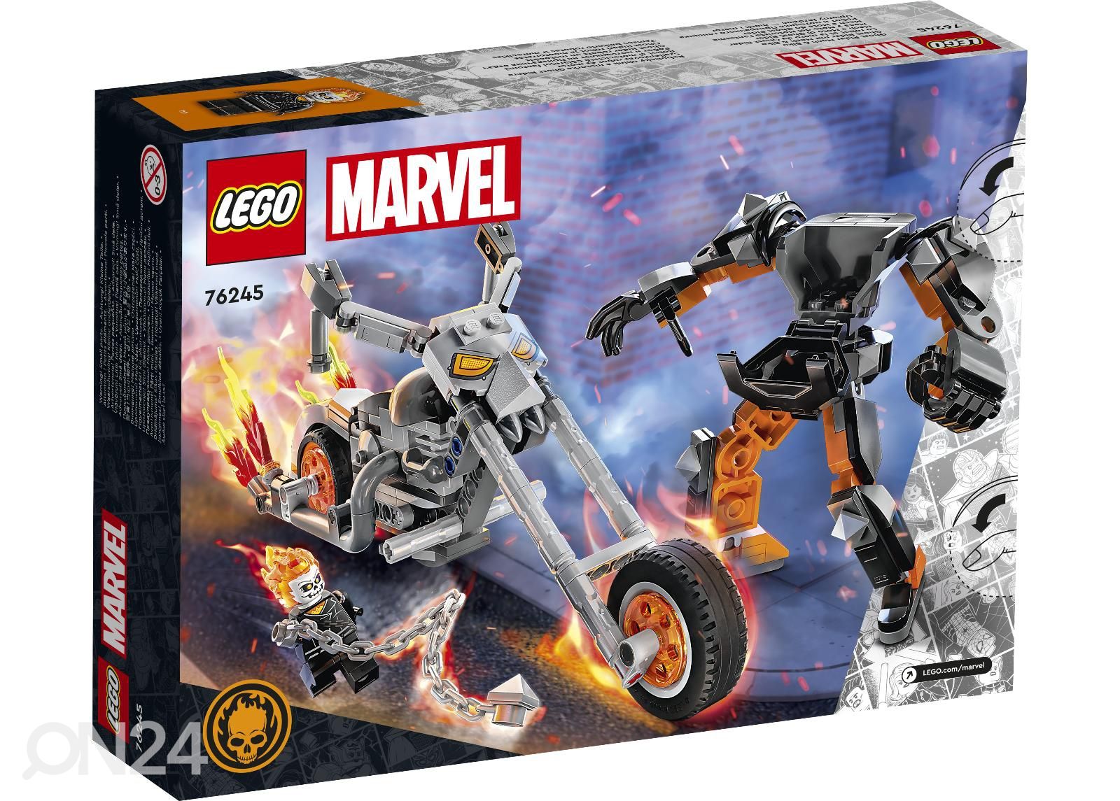 LEGO Super Heroes Ghost Rideri робот и мотоцикл увеличить