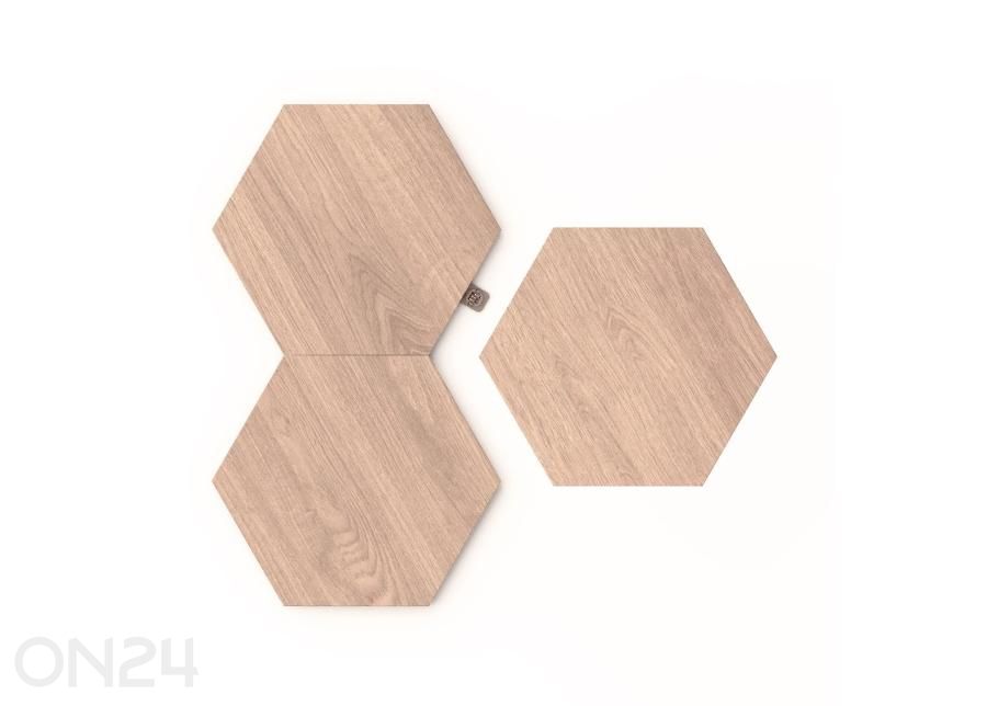 Nanoleaf Elements Wood Look Hexagons (3 панели), теплый и холодный свет увеличить