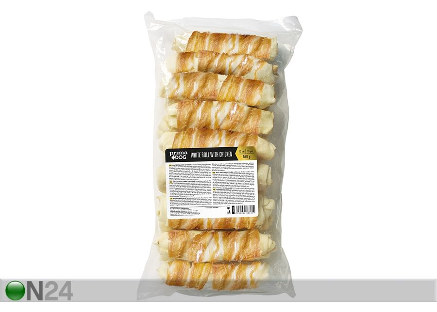PrimaDog лакомства с курицей для собак 13 см, 15 тк, 550 г увеличить