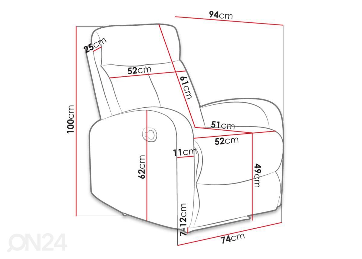 Recliner кресло Encanto увеличить размеры