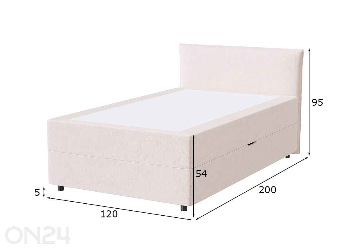 Sleepwell Blue Storage кровать 120x200 см увеличить размеры