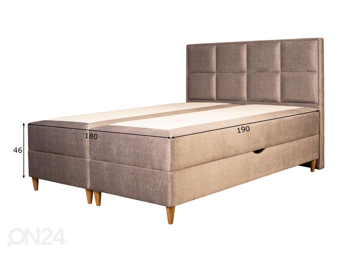 Stroma континентальная кровать с ящиком Perissa 180x190 cm увеличить размеры