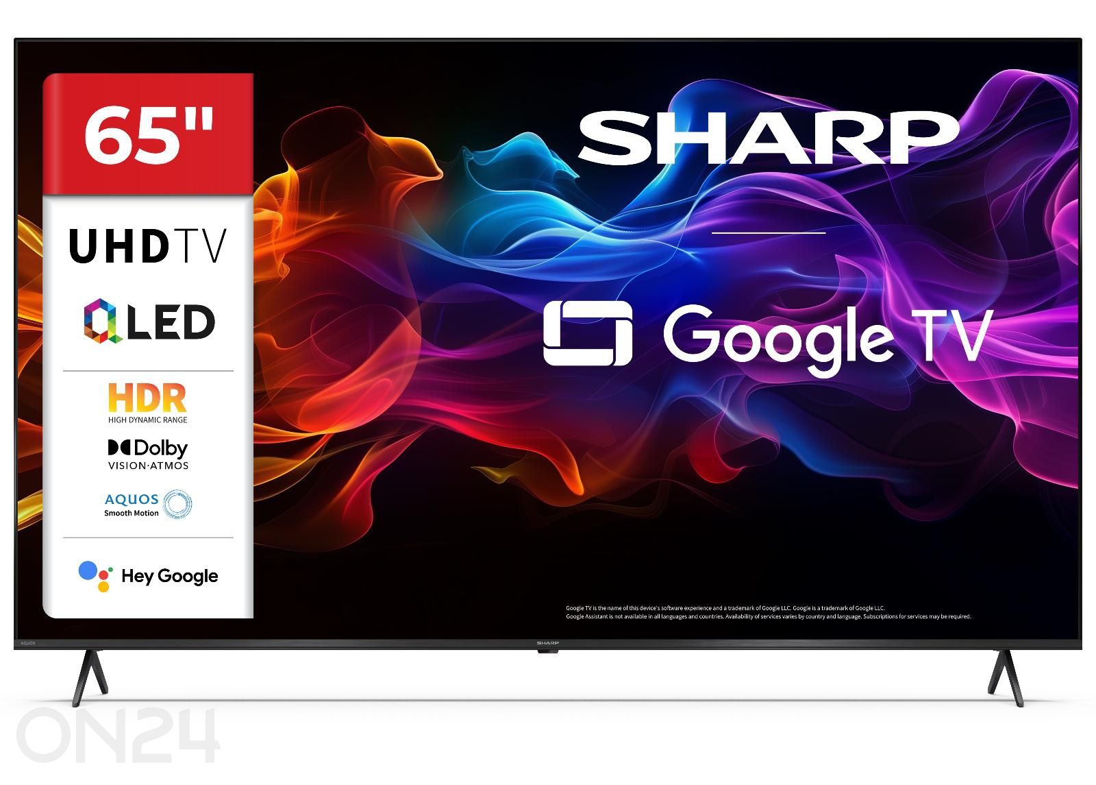 Teler Sharp 65" (164 см) QLED 4K Ultra HD Google TV, Dolby Vision, Dolby Atmos увеличить