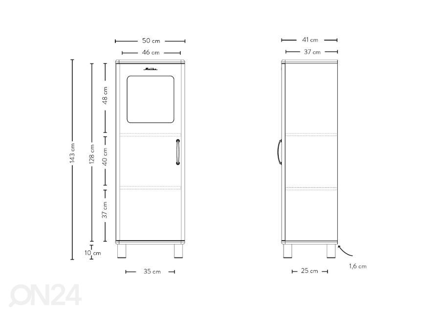 Tenzo шкаф-витрина Malibu увеличить размеры