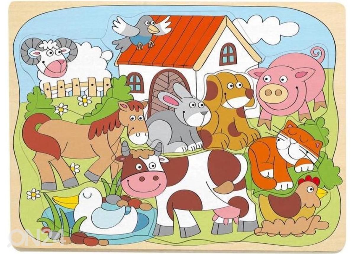 Woodyland деревянный пазл Домашний скот, 10 шт увеличить