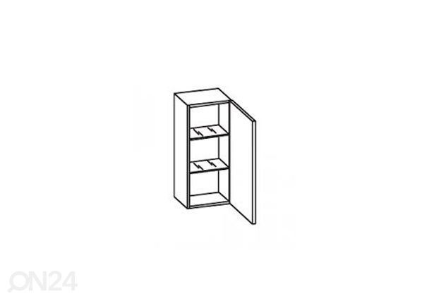 Верхний шкаф в ванную 327