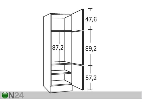 Высокий кухонный шкаф Lagos 60 cm