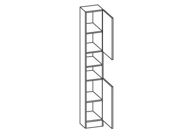 Высокий шкаф в ванную 335