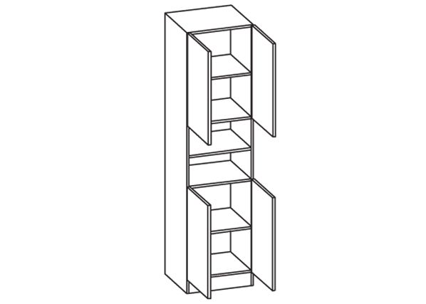 Высокий шкаф в ванную 335
