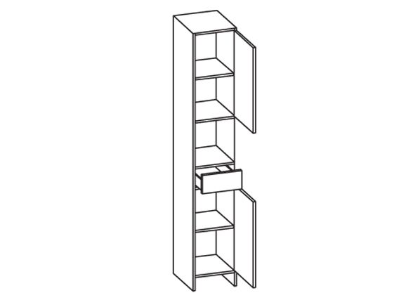 Высокий шкаф в ванную 350