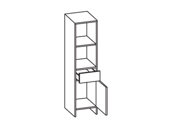 Высокий шкаф в ванную 350