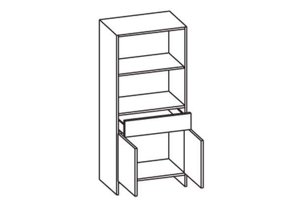 Высокий шкаф в ванную 350