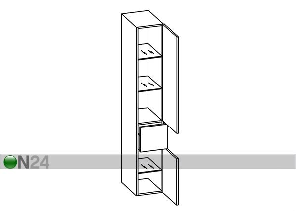 Высокий шкаф в ванную 359