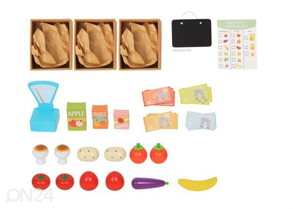 Деревянная прилавок с аксессуарами