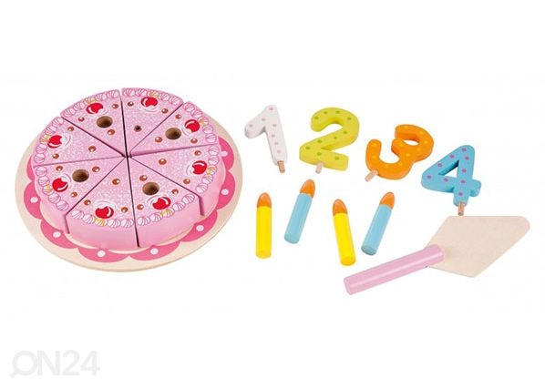 Деревянный торт на день рождения