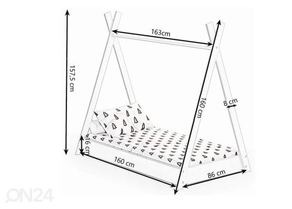 Детская кровать 80x160 cm