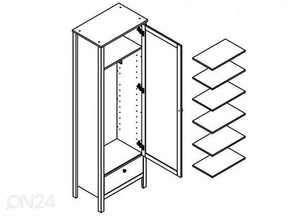 Дополнительные полки для шкафа Ole