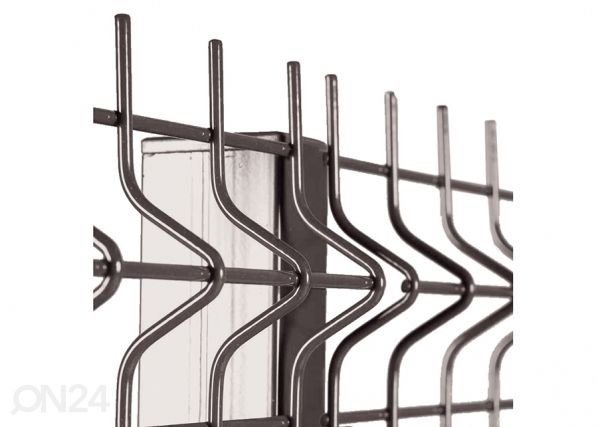 Заборная панель 3D RAL8017, 4 mm 153x250 cm
