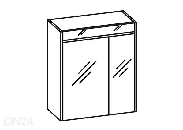 Зеркальный шкаф 23-I