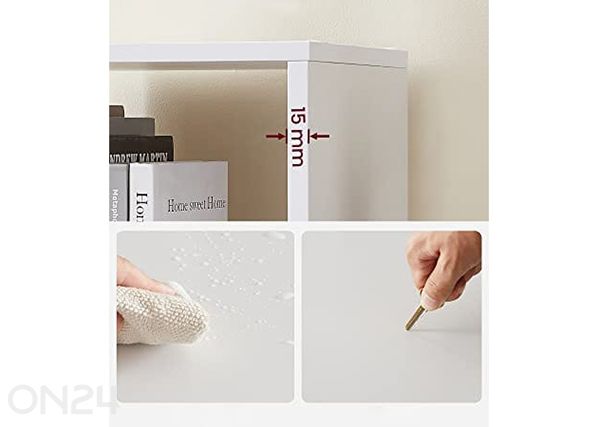 Книжная полка 129,5x129,5 см белая