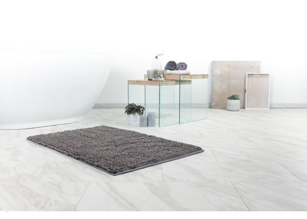 Коврик для ванной комнаты Fluffy Grey 50x90 cm