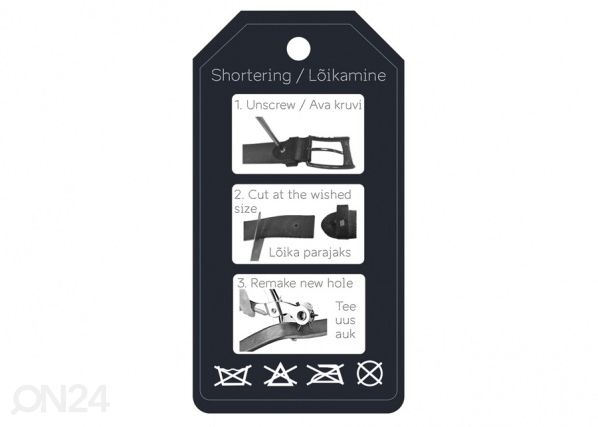 Кожаный ремень для брюк Этно Василек 3,5 x 115 см