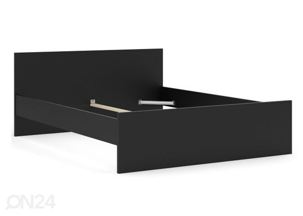 Кровать Naia 160x200 cm, чёрный матовый